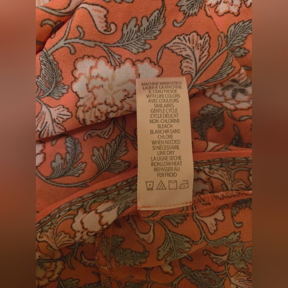 Max Studio Flutter Sleeve Maxi Dress - Coral Carnatuon - Size XL - MSRP $148 - Picture 13 of 13
